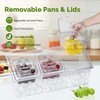 FSUON Ice Chilled Condiment Server, Condiment Caddy with 3 Polycarbonate