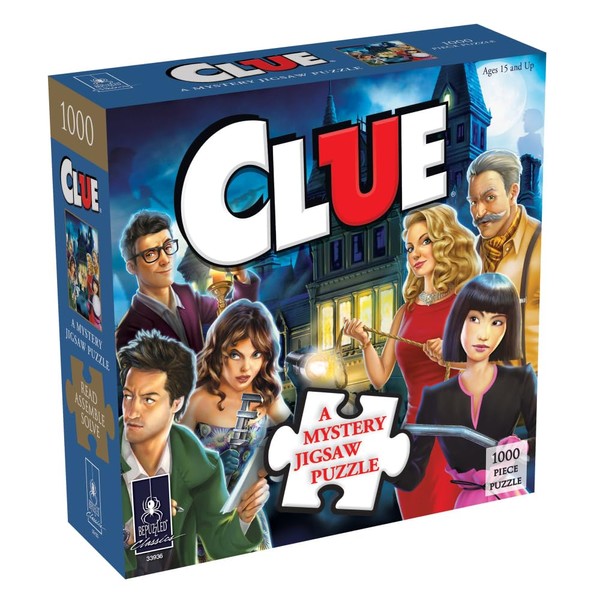 Murder Mystery Party | Classic Mystery Jigsaw Puzzle, Clue, 1,000 Piece Jigsaw Puzzle Based on The Popular Hasbro Board Game