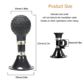 YUENTOEN Bike Horn - Bicycle Horn, Classic Metal Bugle Loud Handlebars Mount Rubber Squeeze Loud Speaker Retro Air Clown Horn with a Screw Cycling Accessories for Bicycle Bike Vehicles