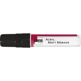KREUL 46219 – Frosted Acrylic Marker with Chisel Tip, XXL, 15 mm, Black