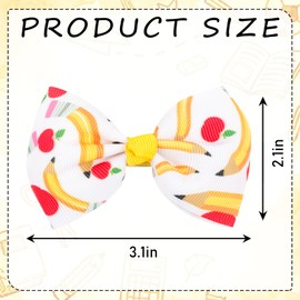 Doneace Back to School Pencil Hair Bows Clips for Girls Hair Accessories