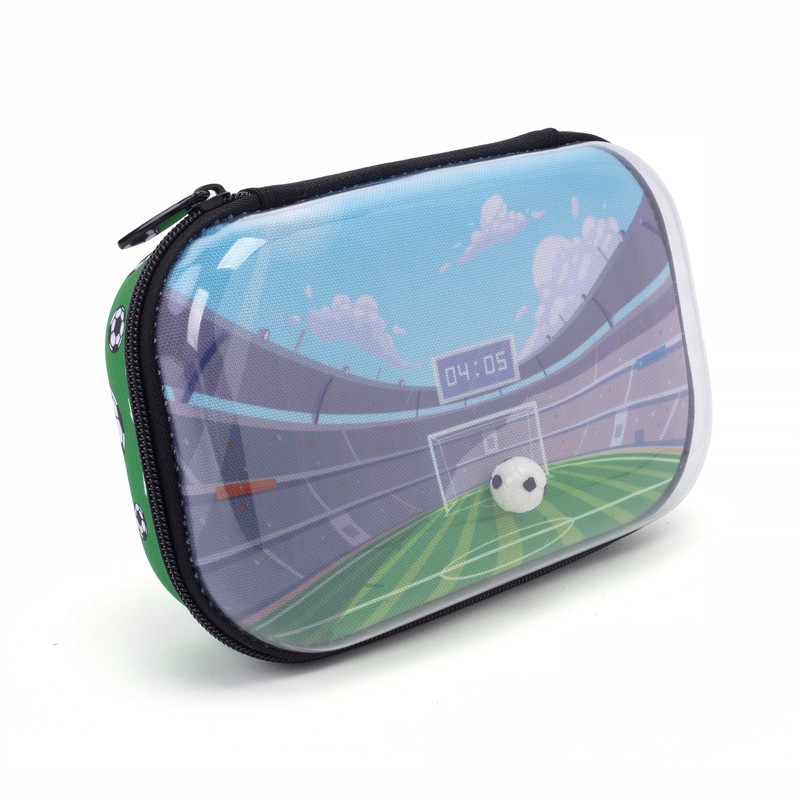 ZIPIT Clear Top Pencil Box for Boys | Soccer Pencil