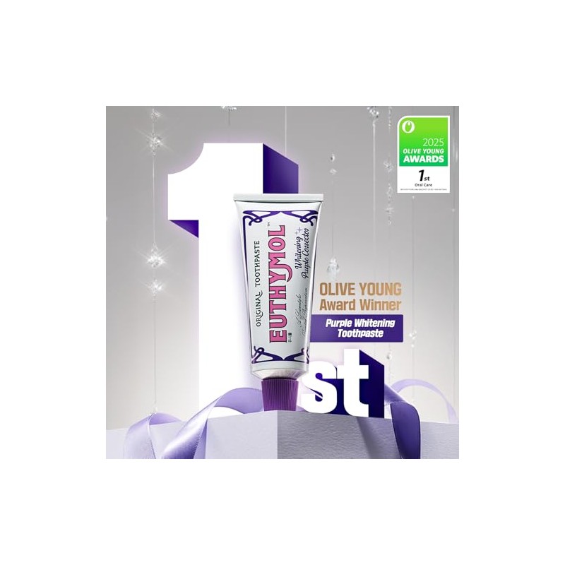 Euthymol Purple Whitening Toothpaste – for Yellow & Sensitive Teeth
