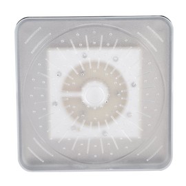6 Inch Fixed Square Rain Shower Head Water Flow Powered LED Light Color Changing Bathroom Shower Head Sprinkler