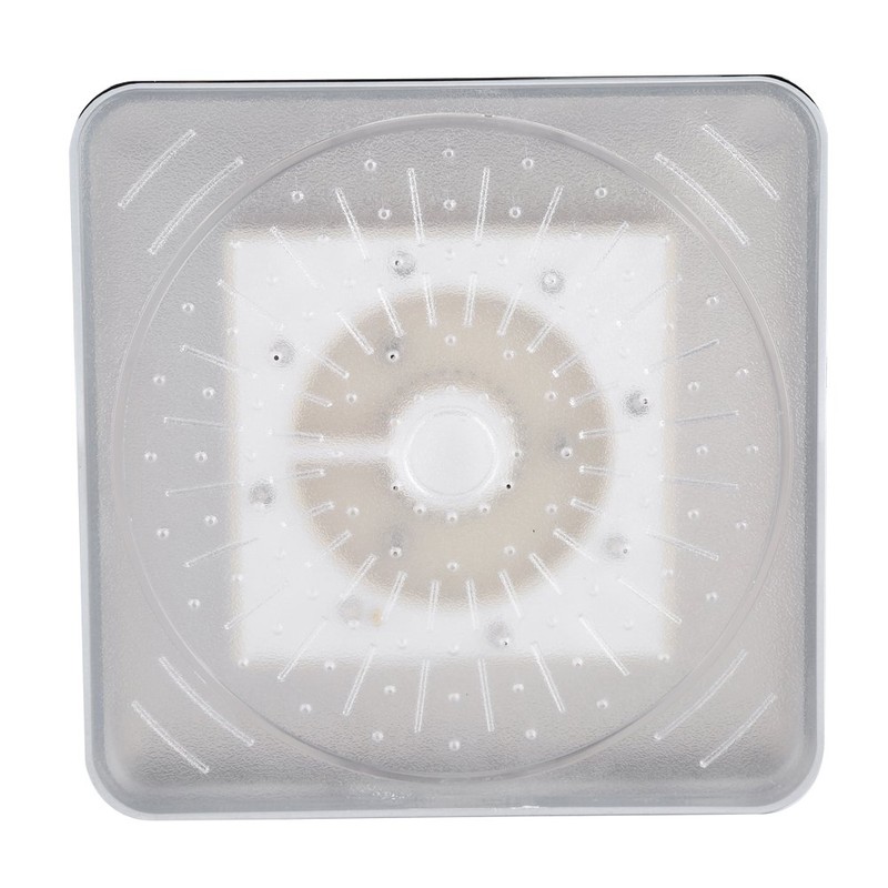 6 Inch Fixed Square Rain Shower Head Water Flow Powered