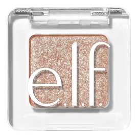 e.l.f. Cosmetics Fine as Fleck Sombra de Ojos en Gel Champagne Showers | Beige Durazno con Destellos, Brillo de Larga Duración, Vegano y Libre de Crue