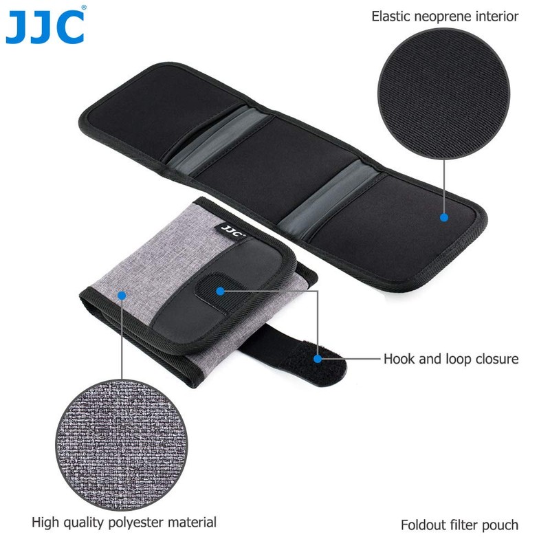 JJC Camera Filter Case Foldable Storage Wallet Pouch for UV