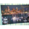 NEW PHOTO POST CARD SEATTLE @ DUSK BEAUTIFUL SEATTLE WASHINGTON