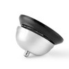 Flexzion Chrome Service Call Bell Classic with Black Base Touch