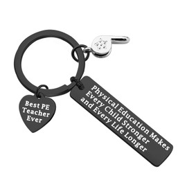 TGBJE PE Teacher Gift Physical Education Makes Every Child Stronger and Every Life Longer PE Teacher Appreciation Gift (C-BL PE)