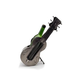 WINE BODIES Guitar Metal Wine Bottle Holder, Charcoal