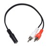 KAUMO RCA (Red and White Male) 3.5mm Stereo Mini (Female) Conversion Cable 11.8 inches (30 cm)