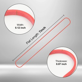 Decymis Large Rubber Bands Heavy Duty, 120 Pcs, 7 Inch Rubber Bands Office Supplies, Colored Rubber Bands, Extra Large Long Rubber Bands Heavy Duty, Big Rubber Bands Heavy Duty for Office File Folders