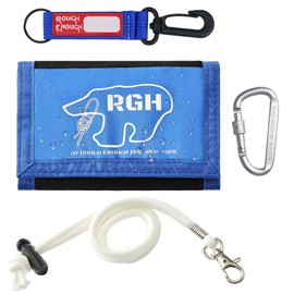 Rough Enough - portafolios para niños y adolescentes con cordón que brilla en la oscuridad, Azul / Patchwork, Talla única, Casual