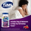 TUMS Heartburn Plus Sleep Support Chewable Dietary Supplement Tablets for