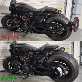 JBSporty Harley Sportster S 1250  Led Tail Light / Half Moon plate kit  JBSporty Cafe