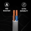 Primes DIY 2 Core Round White Flex Flexible Cable, stranded