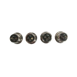 Switchcraft B3M XLR Round Male Panel Mt Connector, Set of 4 - New, Free Shipping