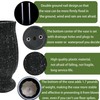 Cemetery Vase, Black Plastic, Modern Cylindrical Vase with Ground Spike,