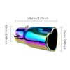 OtpOutopa Car Exhaust Tip 2.5 inch Inlet, Universal Heart Shaped