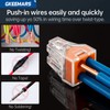 GKEEMARS 50 Pcs Push in Connectors Terminal Block 4 Conductor