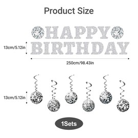 1Sets Disco Decorations Birthday Eye Catching for Disco Birthday Party Decorations Easy to Assemble of Disco Banner are Ideal for Birthdays Weddings or Any Celebration That Calls for Fun and Dancing