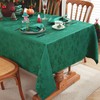 Honellaty Christmas Jacquard Tablecloth Rectangle, Classical Snowflake Patterns Table Cloth
