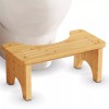 Unbranded Bamboo Toilet Stool, Wooden Squatting Potty Stool for Adults,