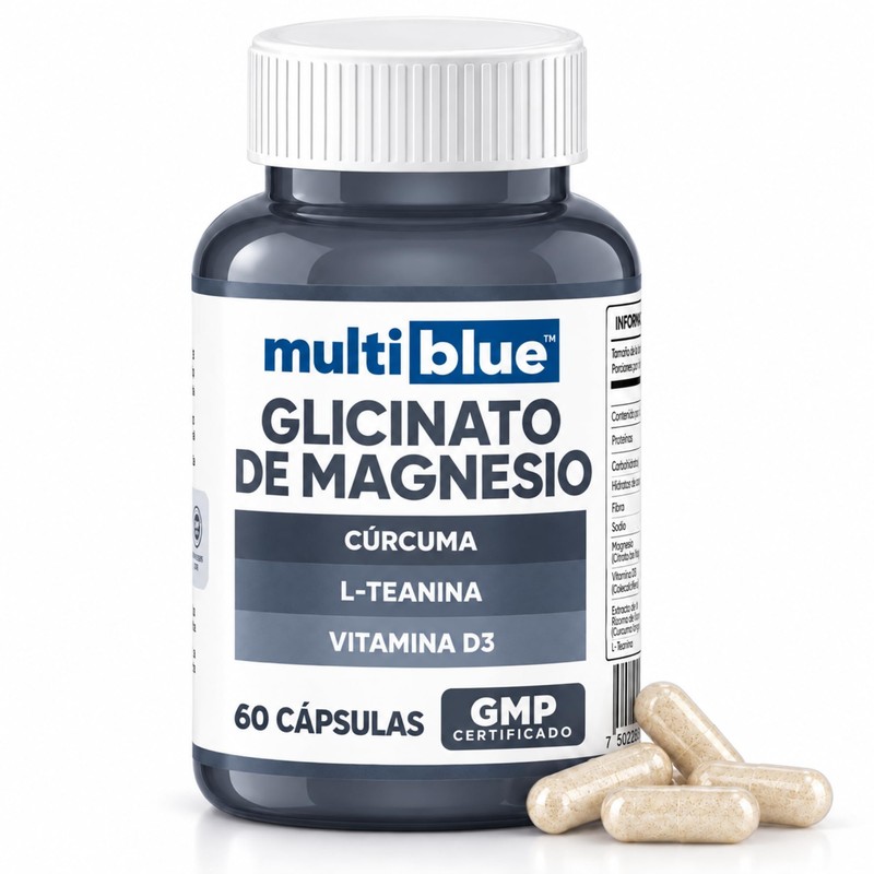 MULTIBLUE Glicinato de Magnesio | Adicionado con L -Teanina y