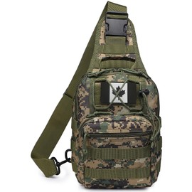 ATBP Small Tactical Sling Backpack Bag for Men Military Shoulder Bag Pack EDC Crossbody Bag for Hiking 7 Liters