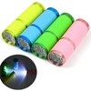 Yeanifeana 4 Pack Mini Flashlights 9LED Waterproof, Rubber Coated Glow