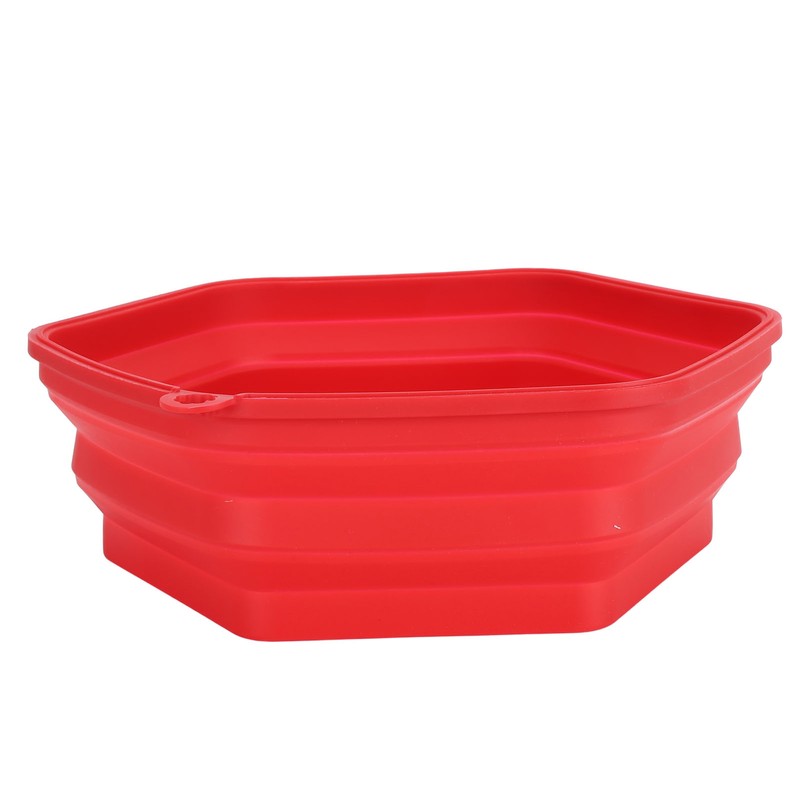 Red Silicone Microwave Splatter Cover with Handle Collapsible Microwave Food