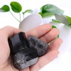 Akozon Black Tourmaline Natural Quartz Crystal Black Crystal Tourmaline Raw