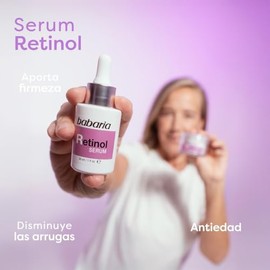 Babaria - Serum Retinol Antiarrugas| Suero Facial Antiedad | Reduce Arrugas y Líneas de Expresión | Mejora Elasticidad y Firmeza | Vegano | Uso Noche 