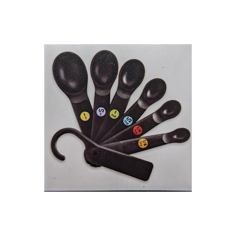 OXO NWT NEW 7 pc MEASURING SPOONS CUPS SET BLACK