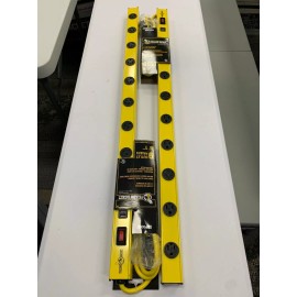 Woods NEW! 2-Pack Yellow Jacket Power Strip  9 Outlets & 2 USB Charge Ports (2.4 AMP)