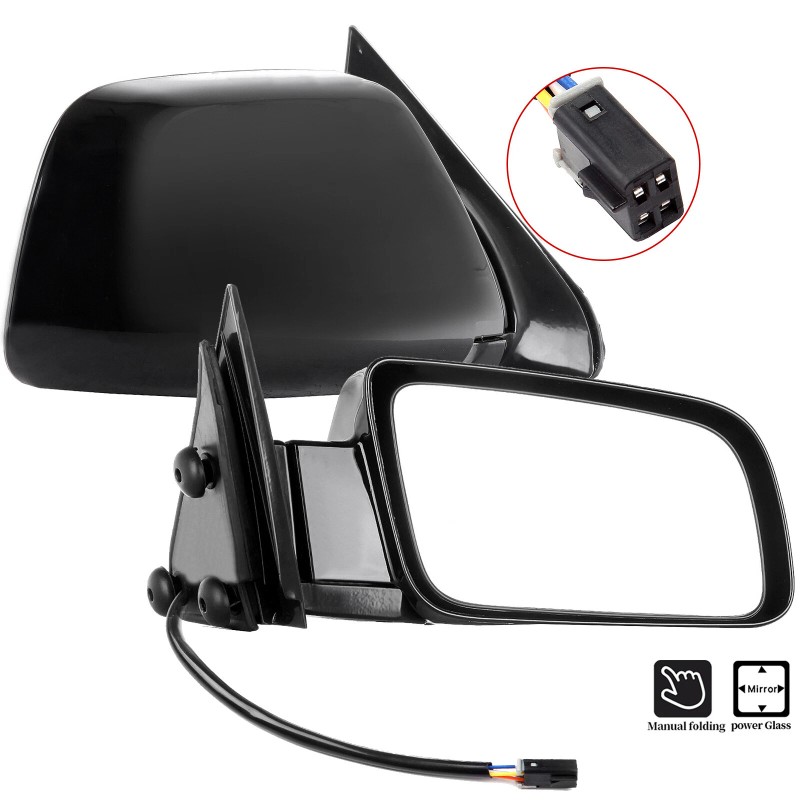 imcarpart Black Power Mirrors For 88-98 Chevy C/K 1500 Tahoe