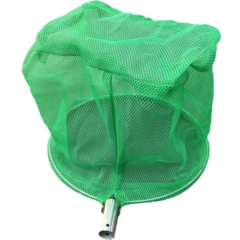 Pool Skimmer Net with Fine Mesh, Stainless Steel Leaf Rake,