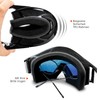 NENKI Motocross Goggles, Motorcycle Goggles with Nose Protection, Ski Goggles