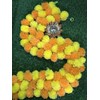 Artificial Flower Marigold Flower Garland 5 String Party Genda phool