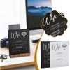 Wifi Password Sign, Elegant Acrylic Table Wifi Sign Board for