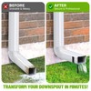 Rolitwils Heavy Duty Adjustable Downspout Brackets - 4 Pack Rust-Proof