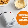 Tasty Mini Nonstick Waffle Maker, Perfect for Individual Waffles, Hash