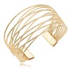 Cuff Bracelet Bangle Bracelet for Women Girls Multi-layer Cross Wire
