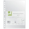 Q-Connect KF15632 Document Wallets/Transparent Wallets Grained A4 Pack of 100