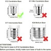 E12 LED Bulb Dimmable 7W C7 Bulb Equivalent to E12