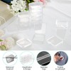 TRUEIN 12 Small Plastic Boxes with Lids, Mini Clear Bead