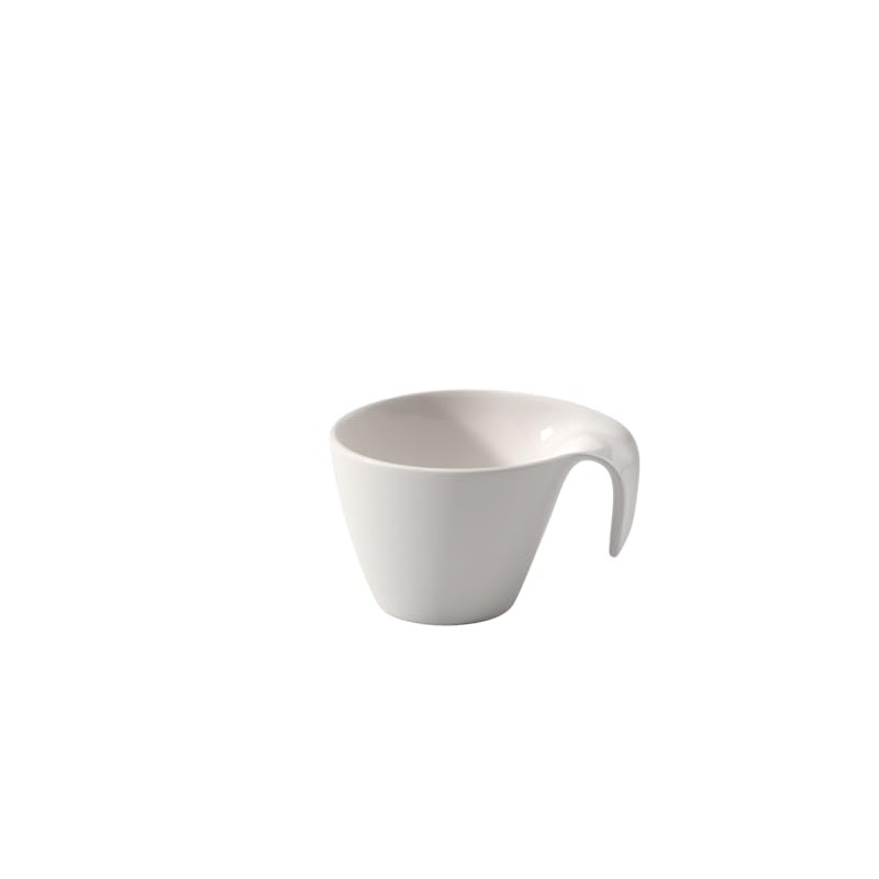 Villeroy & Boch Flow Tasse, 380 ml, Premium Porzellan, Weiß,