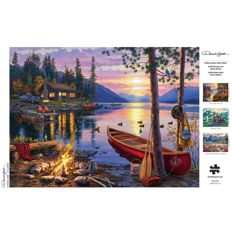 Buffalo Games - Darrell Bush - Canoe Lake - 1000
