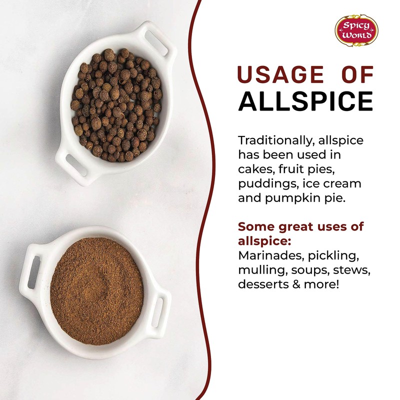 Spicy World Allspice Ground 16 Ounce - Huge 1 Pound